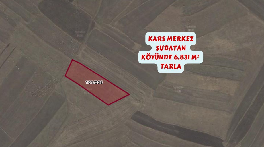 KARS MERKEZ SUBATAN KÖYÜNDE 6.831 M² TARLAMIZ SATILIKTIR. - KARS MERKEZ fotoğraf 4